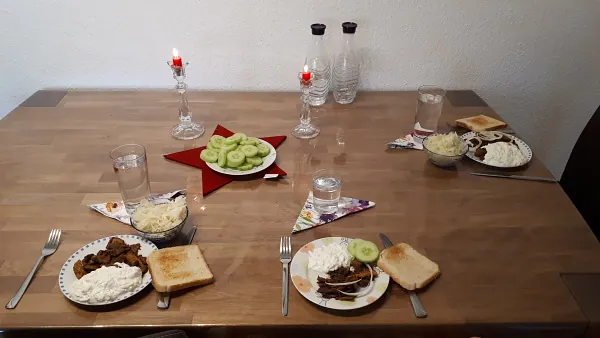 gedeckter Tisch