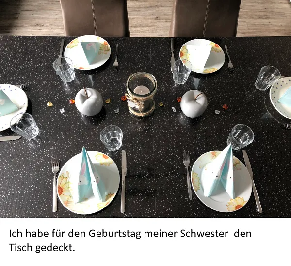 gedeckter Tisch