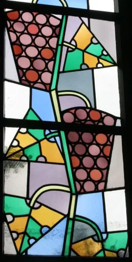 Abendmahl, Kirchenfenster, Trauben, Johanneskirche