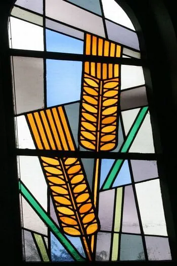 Abendmahl, Kirchenfenster, Ähren, Johanneskirche